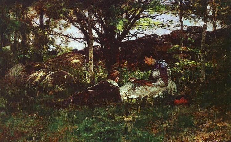 Theodore Clement Steele A June Idyll oil painting picture